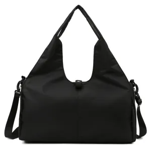 Vibe Geeks Large Capacity Dry and Wet Separation Wear-resistant Sports Fitness Storage Bag - Black