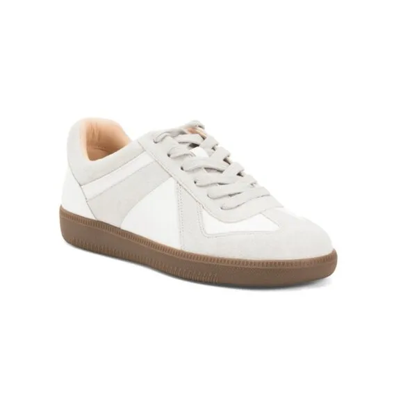 VILLA ROUGE White/Grey Leather And Suede Nelly Sneakers