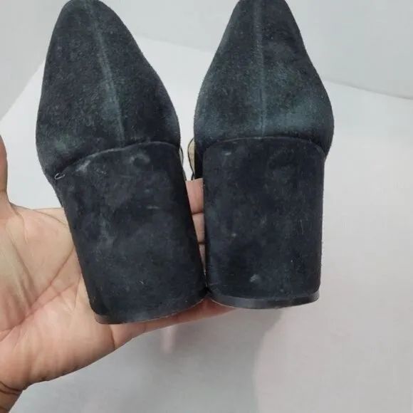 Vince Camuto Giuliann Suede Mid Heel Shoes Size 10 M