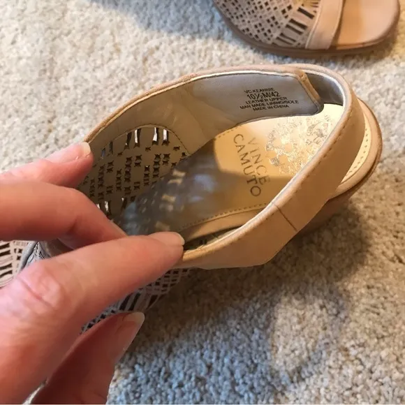 Vince Camuto Heeled Peep Toe  Shoes