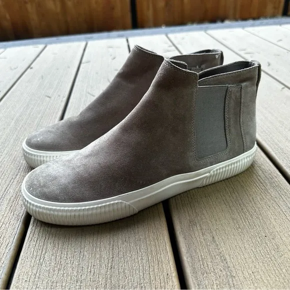 Vince Kelowna High Top Sneakers Suede Upper Gray Size 8 Women’s Casual Sport