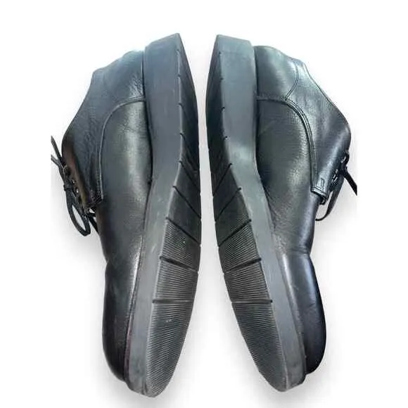 Vince Made in Italy Black Leather Laced Derby Dress Shoes 10.5 Medium