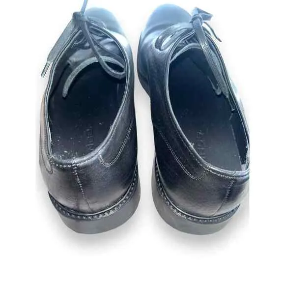 Vince Made in Italy Black Leather Laced Derby Dress Shoes 10.5 Medium
