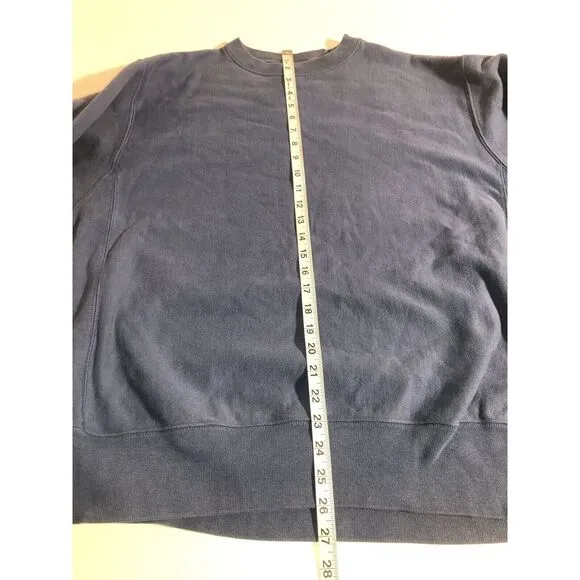 Vintage Blank Champion Reverse Weave Blue Crewneck Pullover L Blue/white Tag