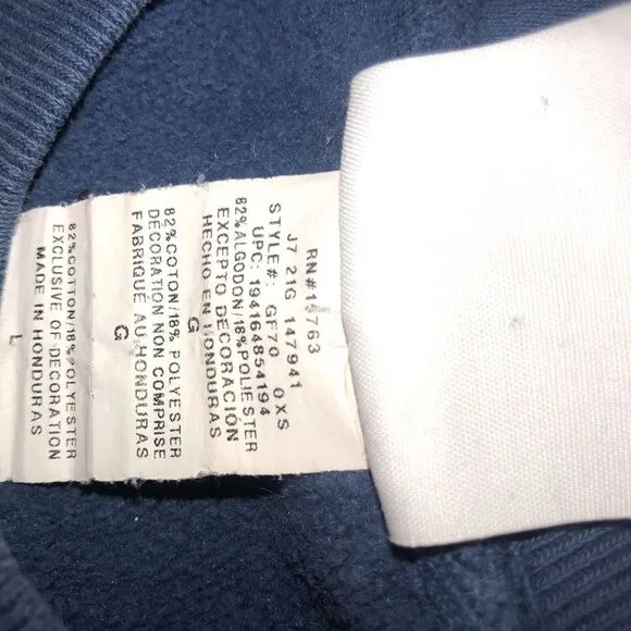 Vintage Blank Champion Reverse Weave Blue Crewneck Pullover L Blue/white Tag