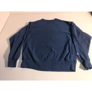 Vintage Blank Champion Reverse Weave Blue Crewneck Pullover L Blue/white Tag
