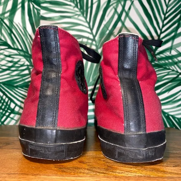Vintage Converse Original Red/ Canvas High Top Sneakers Men’s 11 USA