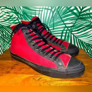Vintage Converse Original Red/ Canvas High Top Sneakers Men’s 11 USA