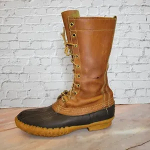 Vintage LL Bean Bean Boot Womens 6 Narrow 60's Hunting Script Cursive Leather
