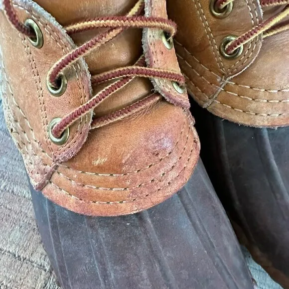 Vintage LL Bean Maine Hunting Shoe Size 6 Mens Duck Boots Waterproof