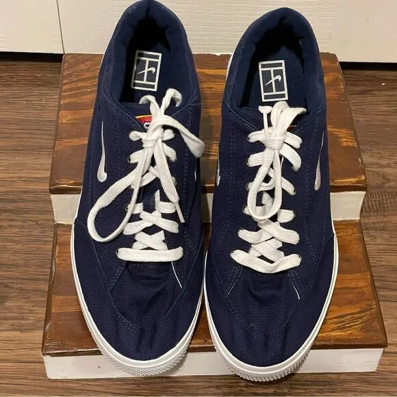 Vintage Nike GTS Canvas Plus 2000 Olympics USA Sneakers Blue White Size 11.5