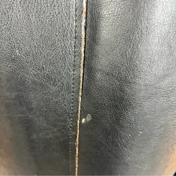 Vintage Oversized Faux Leather Jacket Black/Brown Women’s (XL/XXL)