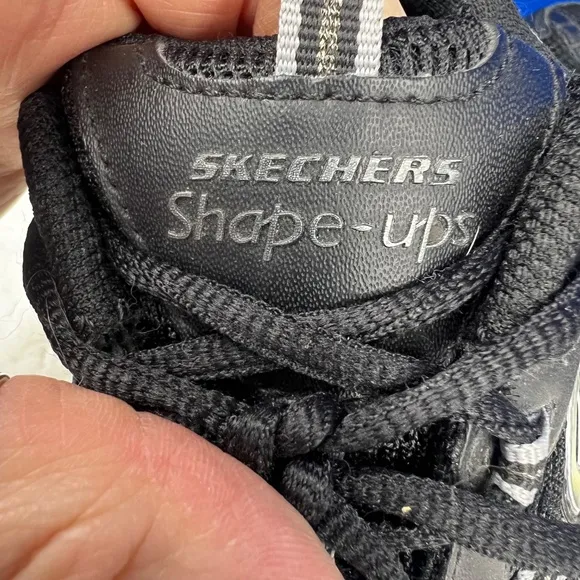 VINTAGE |•SKECHERS•| Shape-Ups! Black Activewear Walking Shoes Size 8