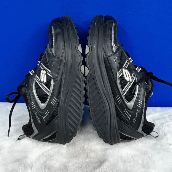 VINTAGE |•SKECHERS•| Shape-Ups! Black Activewear Walking Shoes Size 8