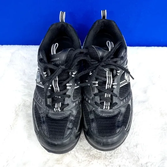 VINTAGE |•SKECHERS•| Shape-Ups! Black Activewear Walking Shoes Size 8