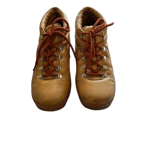 Vintage Women’s Ratty Cobra Wheat Hiking Boots Made in Italy Size 9.5