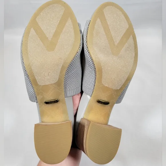 Vionic Fleur Block Mule Womens 7.5 Medium Light Gray *Read*