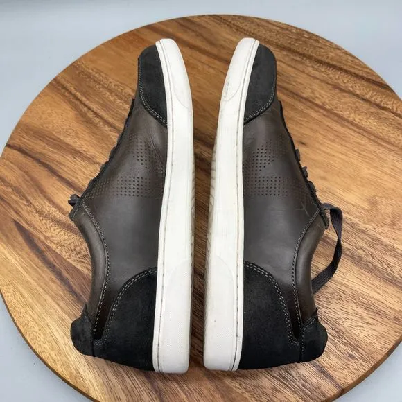 Vionic Mott Brok Mens 8.5 Leather Shoes Sneaker Concealed Orthotic Arch Support