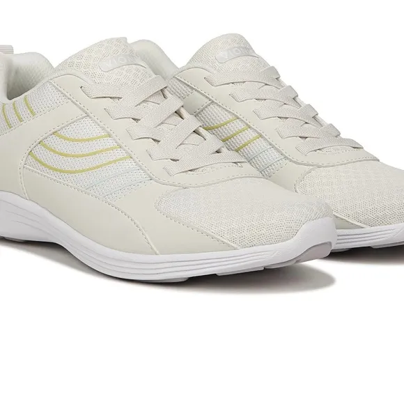 Vionic Sneakers Ruvi Womens 8 Wide Cloud Cream Walking Shoes Arch Support New