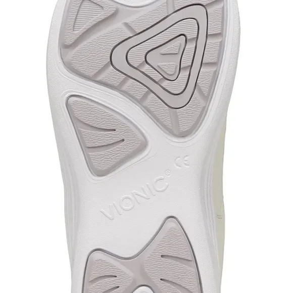 Vionic Sneakers Ruvi Womens 8 Wide Cloud Cream Walking Shoes Arch Support New