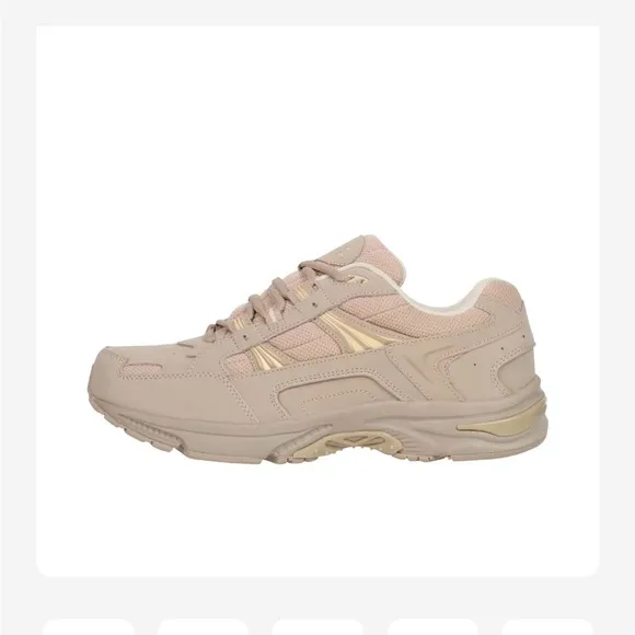 Vionic Tan Sneakers with Suede Upper and Supportive Sole