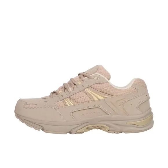 Vionic Tan Sneakers with Suede Upper and Supportive Sole