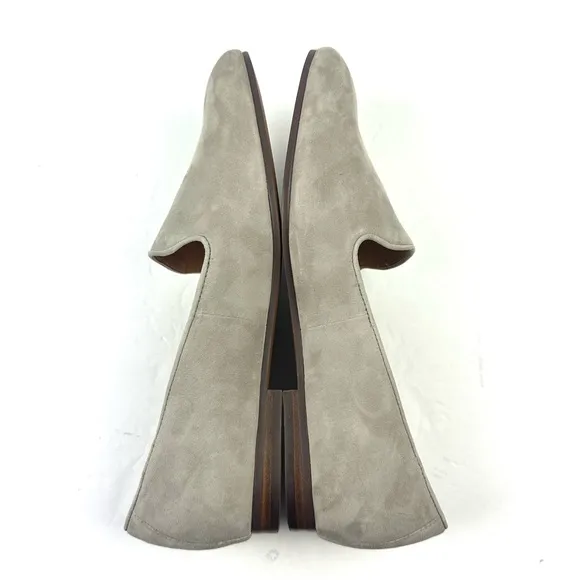Vionic Willa 10 Shoes Gray Suede Slip On Arch Support Womens Brand New