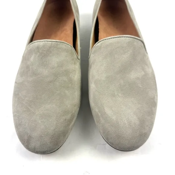 Vionic Willa 10 Shoes Gray Suede Slip On Arch Support Womens Brand New