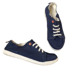 Vionic Beach Pismo Sneaker Navy Blue Canvas Supportive Sneakers Size 8