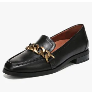 Vionic Mizelle Black Leather Loafers Shoes Women's Size 9.5