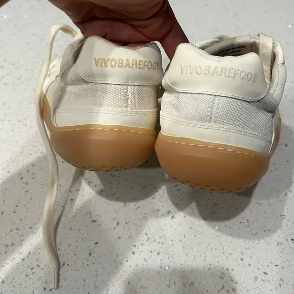 VivoBarefoot 44 Cream Casual Sneakers with Gum Sole