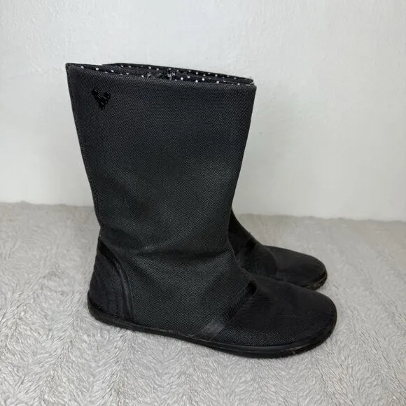 Vivobarefoot Tabi Hi Black Walking Minimalist Boots Shoes Women’s EUR 35L