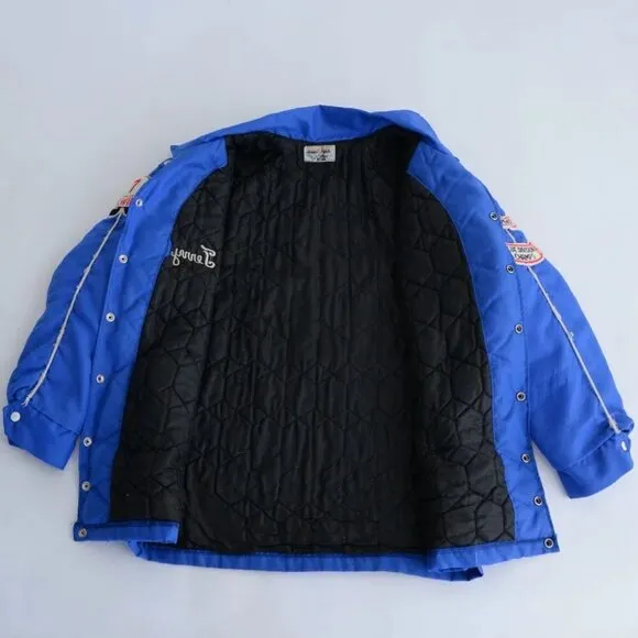 VTG 70s Macarthur Sports Blue St.Thomas Baronet Shoes Playoff Champs Jacket M
