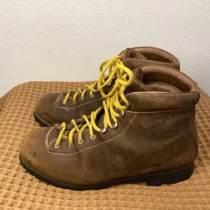 VTG Asolo Vintage Mountaineering Ridge Boots Mens US Sz 9 D Hiking Brown Leather