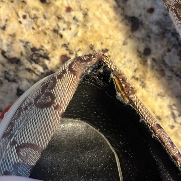 VTG Gucci Icon GG Monogram Canvas Velcro Sneakers size 46