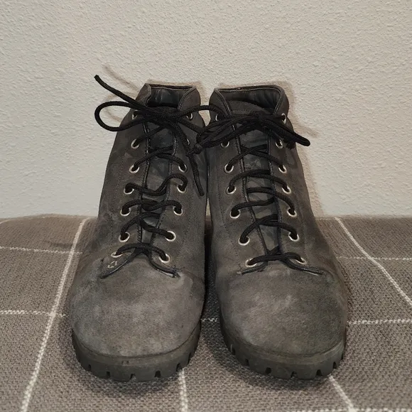 Vtg Pivetta Italian Leather Hiking Boots Vibram Sole