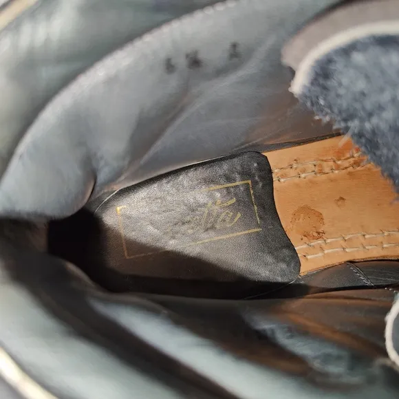 Vtg Pivetta Italian Leather Hiking Boots Vibram Sole