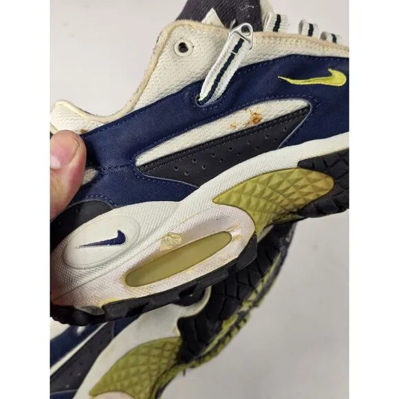 Vtg Rare Nike Air‎ 980406 Basketball Shoes Mens Size 8.5 174145 No Laces Sports
