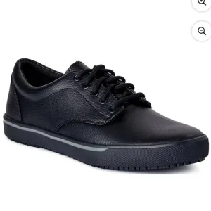 (W4) Unisex TredSafe Black Comfort Lace-Up Casual Work Shoes Size M 12 /W 13 w