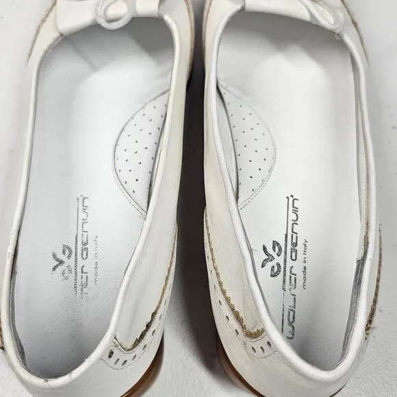 Walter Genuin Anna Golf Shoe White Leather  Size EU 40.5 / US 9.5