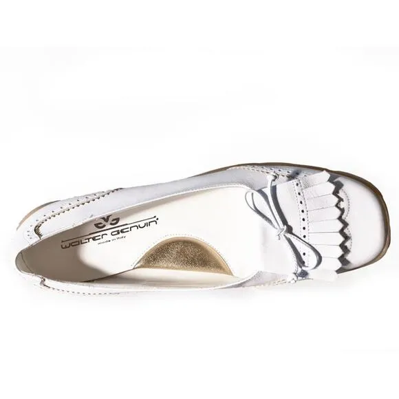 Walter Genuin Anna Golf Shoe White Leather  Size EU 40.5 / US 9.5