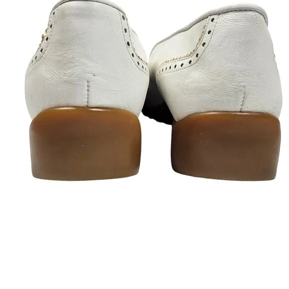 Walter Genuin Anna Golf Shoe White Leather  Size EU 40.5 / US 9.5