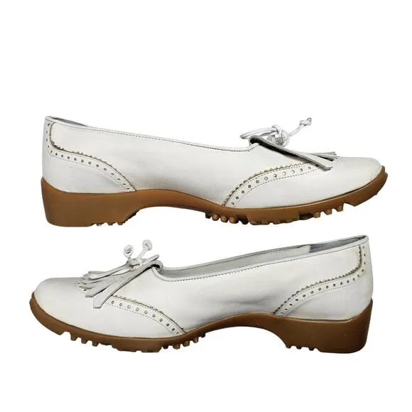 Walter Genuin Anna Golf Shoe White Leather  Size EU 40.5 / US 9.5