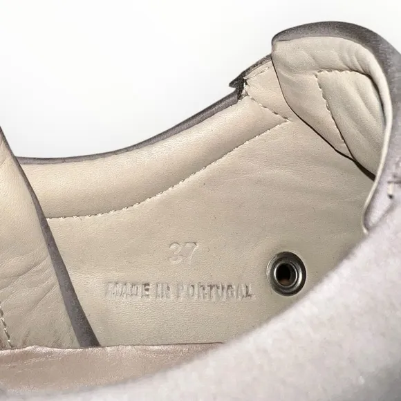 WANT Les Essentiels designer LEATHER PLATFORM Brown White sneakers shoes 6.5 37