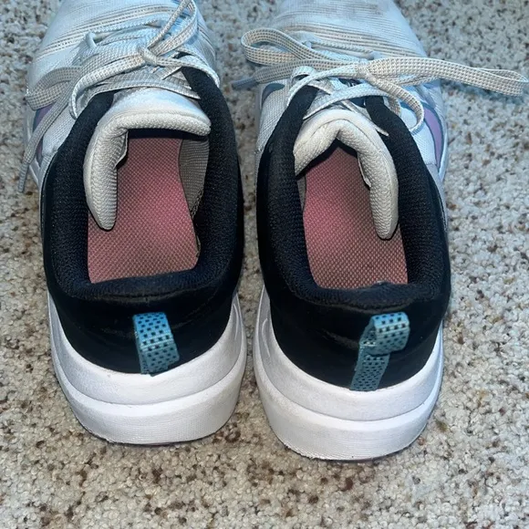 well worn nike running shoes
