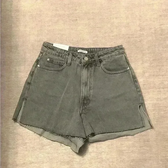 Weworewhat - Boyfriend Raw-Edge Denim Shorts NWT