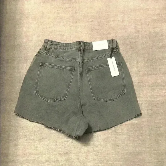 Weworewhat - Boyfriend Raw-Edge Denim Shorts NWT