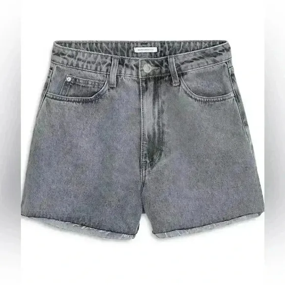 Weworewhat - Boyfriend Raw-Edge Denim Shorts NWT