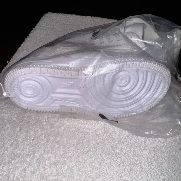 White Leather Sneakers with Perforated Design and Chunky Sole