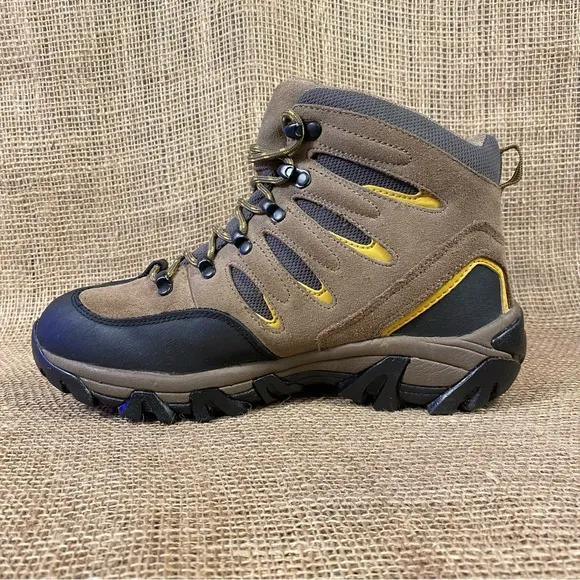 Wolverine Boots Midcut Hiking Brown   Leather Waterproof Huck Size 7M